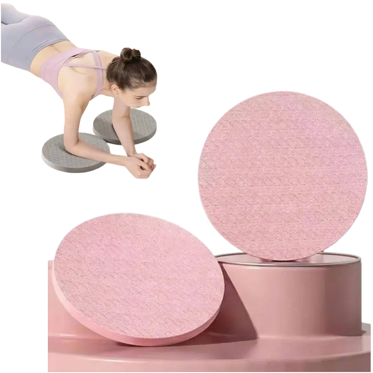 Pilates Yoga Knee Pads - 2 Protetores de Joelho de Espuma