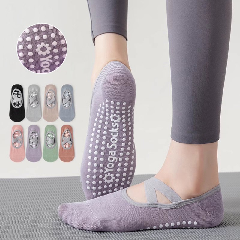 Pilate Yoga Workout - Meias de yoga com fundo de