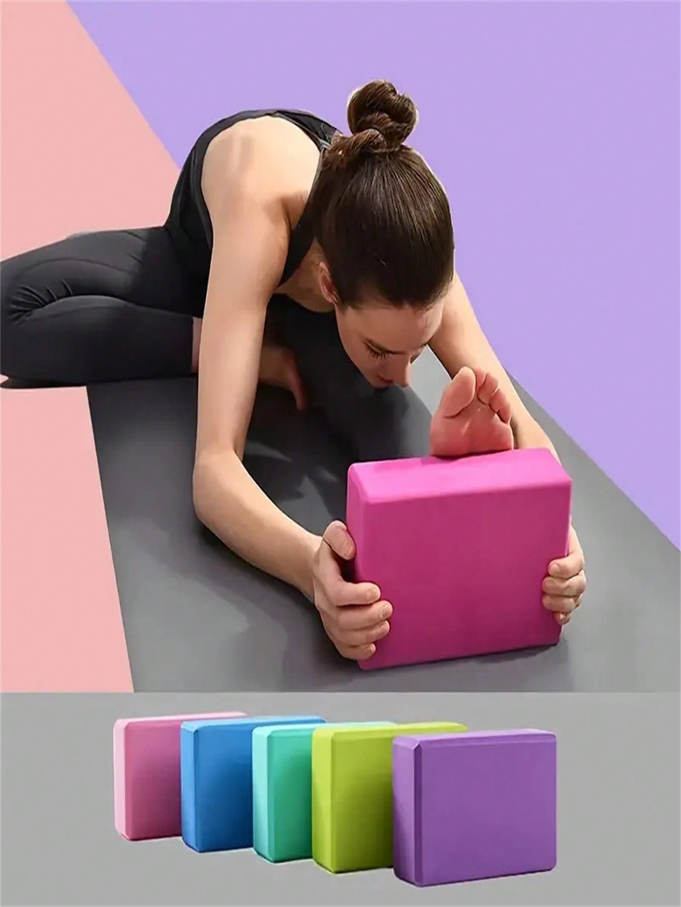 Pilates Yoga Block - 1 bloco de ioga de espuma
