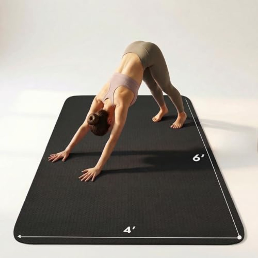 Tapete de Yoga Grande 6'x 4' p - Pilates X Yoga avaliação e preço