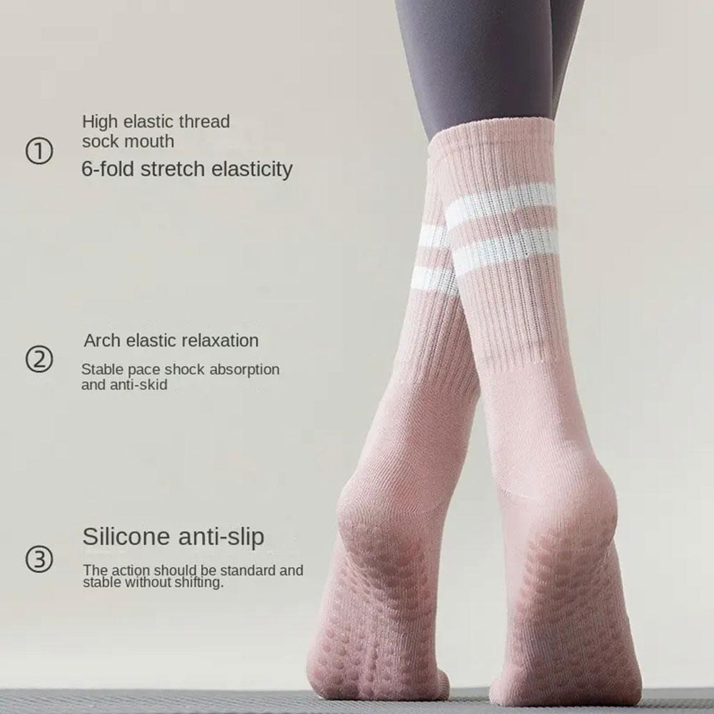 Meias esportivas de algodão pr - Pilates Yoga Hose avaliação e preço