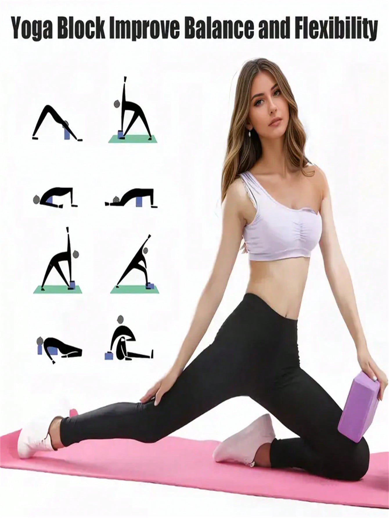 1 bloco de ioga de espuma Eva  - Pilates Yoga Block avaliação e preço