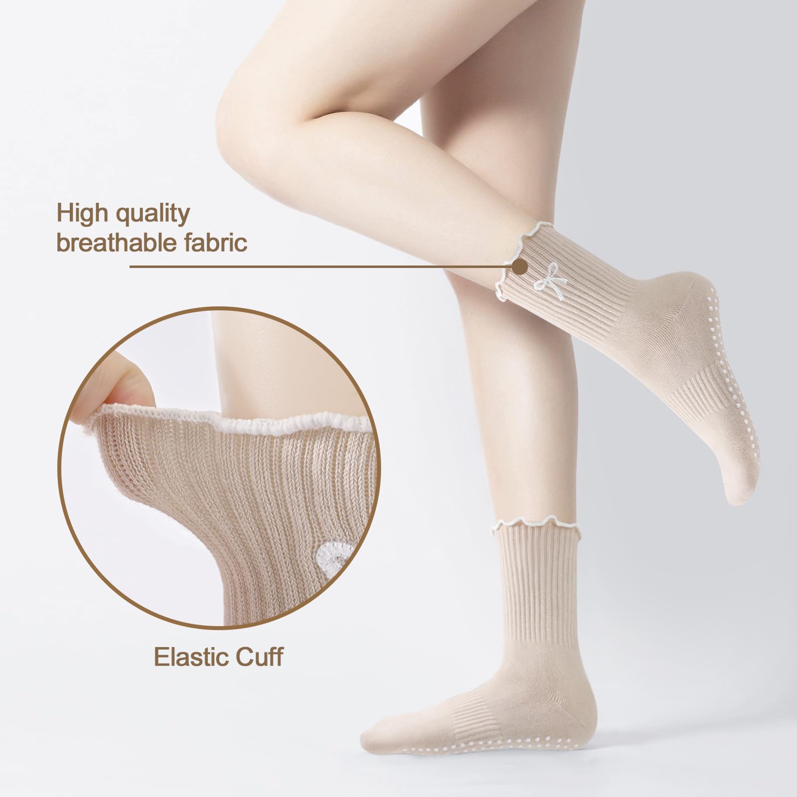 3 Pares de Meias de Pilates An - Pilates Yoga Hose avaliação e preço