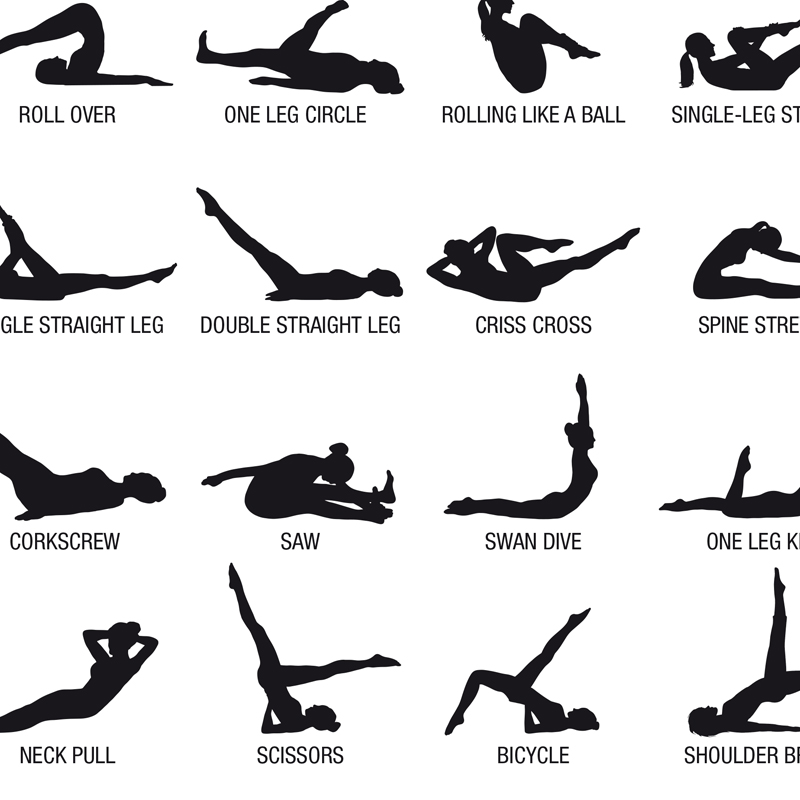 Pôster de Quadro de Exercícios - Pilate Yoga Workout avaliação e preço