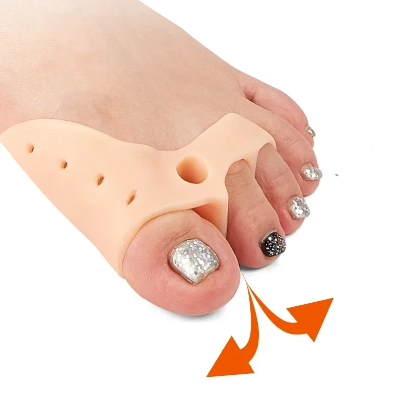 1 par de silicone toe correcto - Toe Separator Silicon avaliação e preço